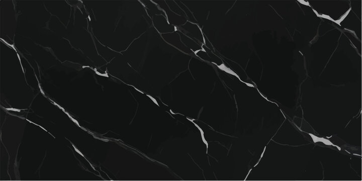 Rich black marble background featuring subtle, flowing white veins, a sophisticated texture suitable for luxury branding and elegant design, natural stone, marble pattern