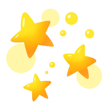 かわいい星たちのイラスト