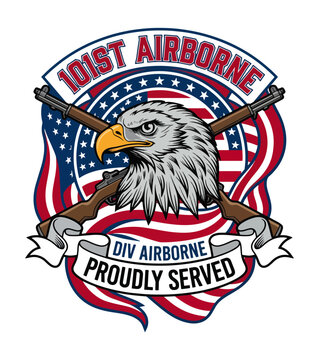  American flagthemed background emphasizing proud service Best Selling T-shirt Design