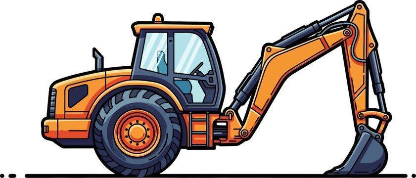 Multi-purpose backhoe loader for utility excavation and loading