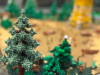 Obraz premium Lego pine tree diorama