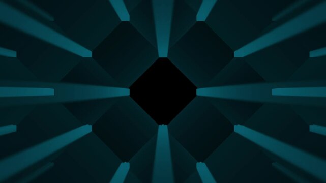 Dark Teal Geometric Pattern Background with Radiating Lines and Shapes dark teal background abstract modern digital futuristic