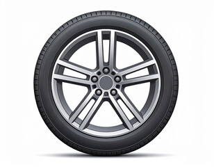 Obraz premium Car wheel protector. Wheel of a modern passenger car. Close up.