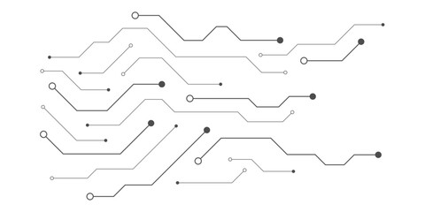 Obraz premium abstract circuit board element