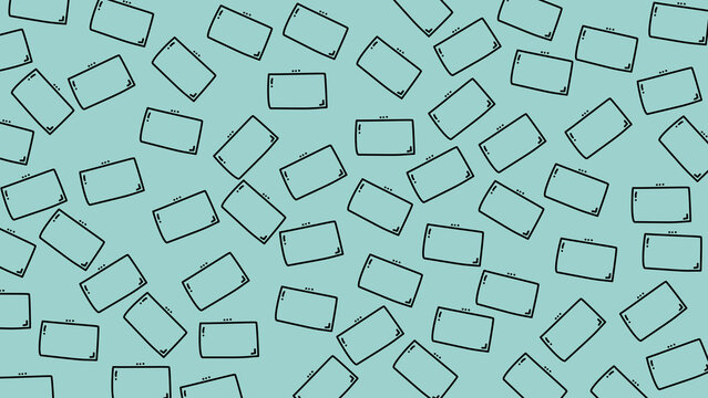 Abstract geometric rectangle line pattern in simple continuous repeat layout.