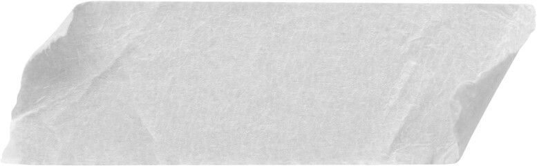 Fototapeta premium White adhesive paper tape isolated on white background