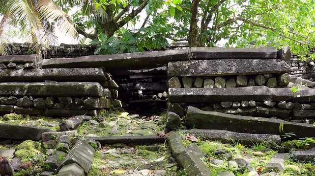 Micronesia Nan Madol Pohnpei Jungle Ancient Ruins Megalithic Lost City Oceania Pacific Camera 4K