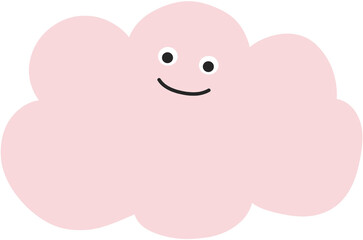 하늘 핑크 구름 캐릭터