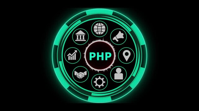 Php programming language intro animation