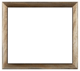 Obraz premium Gray picture frame in PNG format on a transparent background.