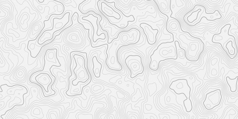 Highly detailed mountain relief contour lines forming topographic map texture Modern seamless geographic elevation line background in clean style © ALAMA