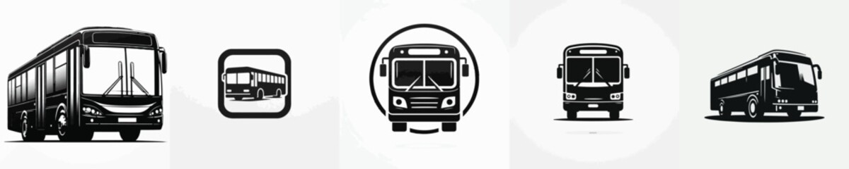 Vector silhouette of a bus © FirdianKrisna