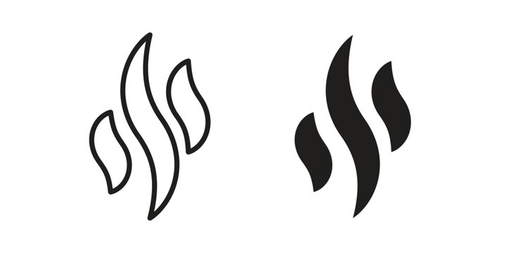 Aroma icon for mobile application, button and website design.