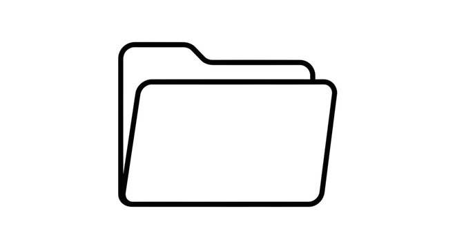 A simple line drawing of two stacked documents in a folder icon.