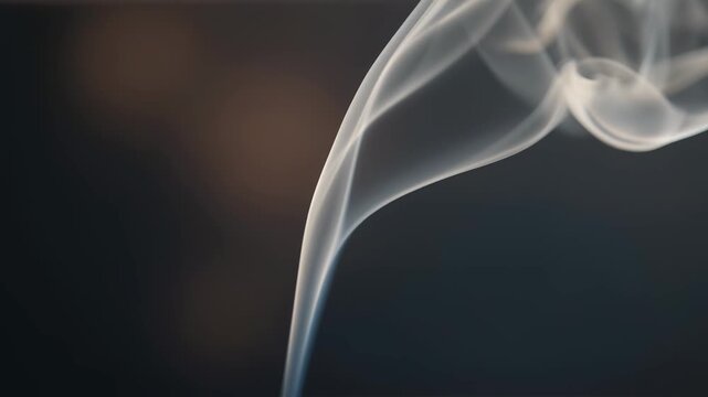 Soft Smoke Patterns Abstract Art in Monochrome Background