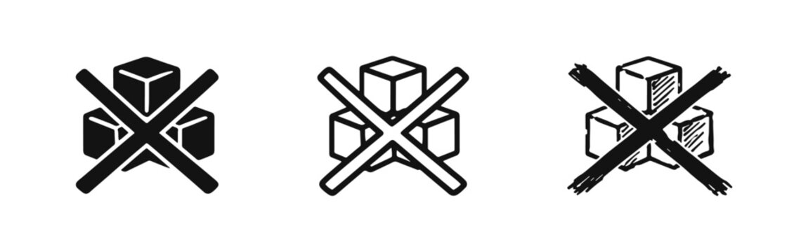 Do not stack symbol icon set for packaging and warnings