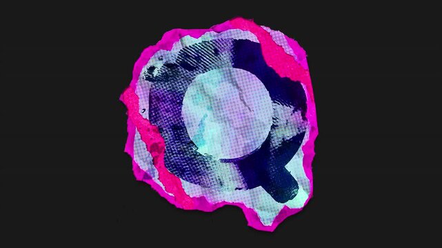 A drag and drop vibrant and brightly coloured typographic letter with alpha, in a torn creased up paper and card punk style that folds out in to place with worn aged effects and paper tears.

