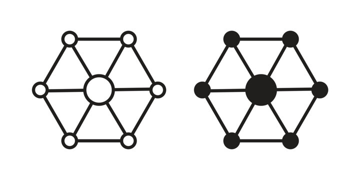 Dependency icon for mobile application, button and website design.
