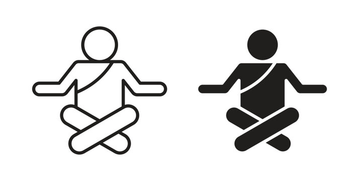 Guru icon for mobile application, button and website design.