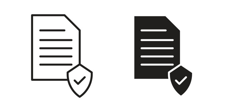 License icon for mobile application, button and website design.