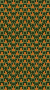 Geometric Pattern with Triangles Circles and Squares vector illustration