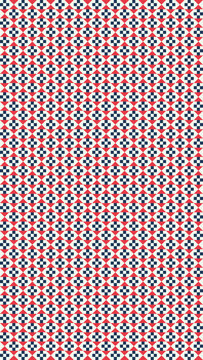 Red and Blue Pixelated Geometric Pattern Background vector illustration