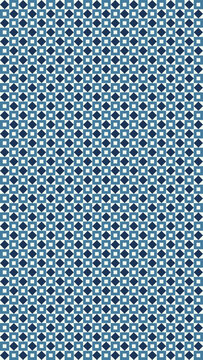 Seamless Geometric Square Pattern in Blue Tones vector illustration