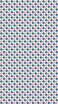 House Approved Seamless Pattern vector illustration