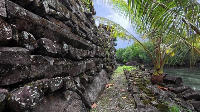 Micronesia Nan Madol Pohnpei Jungle Ancient Ruins Megalithic Lost City Oceania Pacific Camera 4K