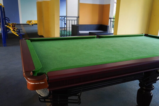 A pool billard or snooker table in a community in Chengdu for Every Body relax and enjoy beautiful time