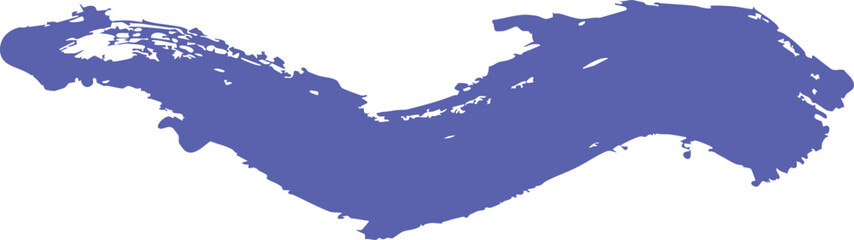 Purple Caspian Sea map isolated on white background for geographic and educational purposes © MR JOKER