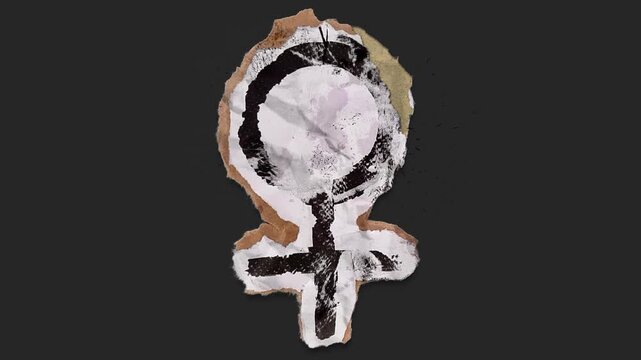 A drag and drop symbol with alpha in a grunge torn creased up paper and card style that folds out in to place with worn aged effects and paper tears.
