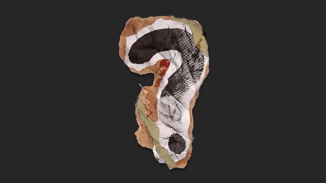 A drag and drop symbol with alpha in a grunge torn creased up paper and card style that folds out in to place with worn aged effects and paper tears.
