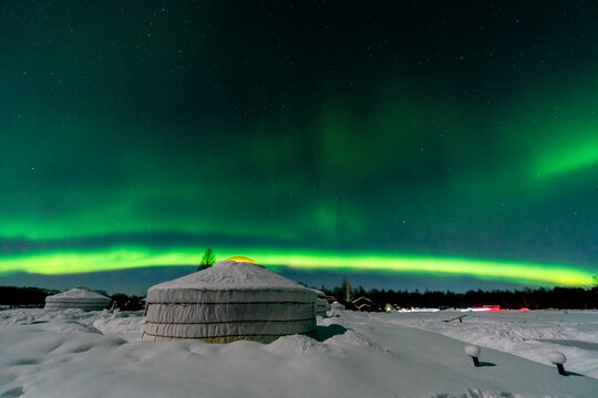 artic aurora borealis