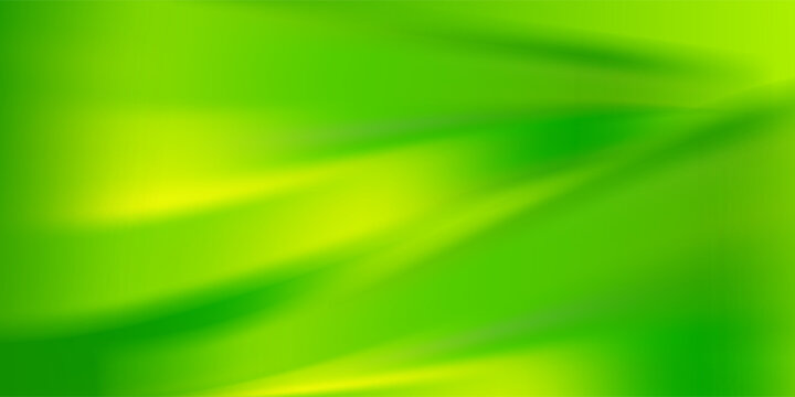 Abstract Green Gradient Background with Smooth Waves and Soft Light Flow. Suit for banner, web, brochure, pamflet and presentation