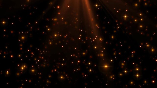 orange Sparkling Light Background