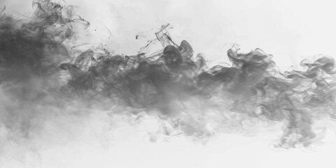 Fine smoke particles drift upward creating a soft textured effect on transparent background. The composition feels light and airy. Ideal for overlays. PNG © MEDUZA
