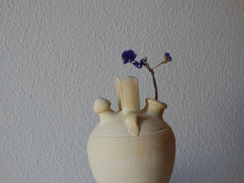 botijo con flores.
