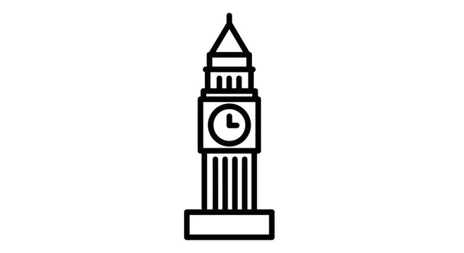 Iconic Big Ben Clock Tower London.