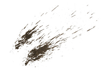 Naklejka premium mud splash isolated transparency background.