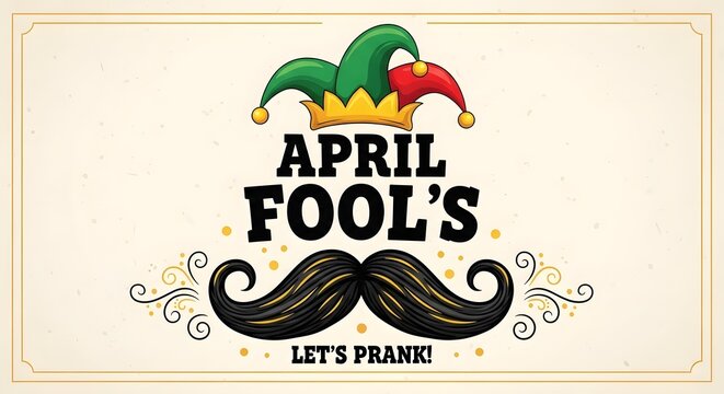 April fool's day prank illustration