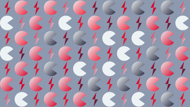 Retro Game Inspired Pattern Background
