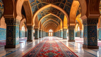 Obraz premium Mosque interior archways