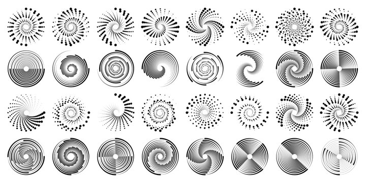 Minimal PNG halftone circle with neon glow. Dynamic dots form concentric patterns. Perfect for logos, UI, and modern design projects.