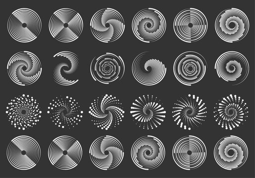Abstract PNG spiral with gradient dots and radial movement. Circular patterns simulate energy flow. Great for futuristic backgrounds or logos.