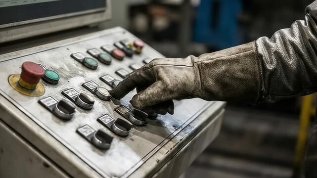 Steel Manufacturing Plant with Industrial Workers and Molten Metal