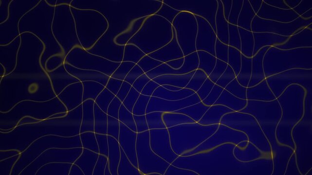 Dark blue topographic map lines gold.