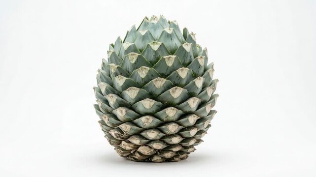 agave pineapple isolated on white background orbit