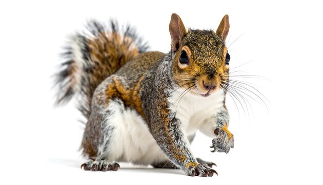 Gray squirrel in profile