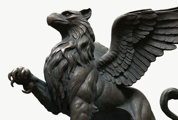 Fototapeta premium Griffin Mythical Creature Statue